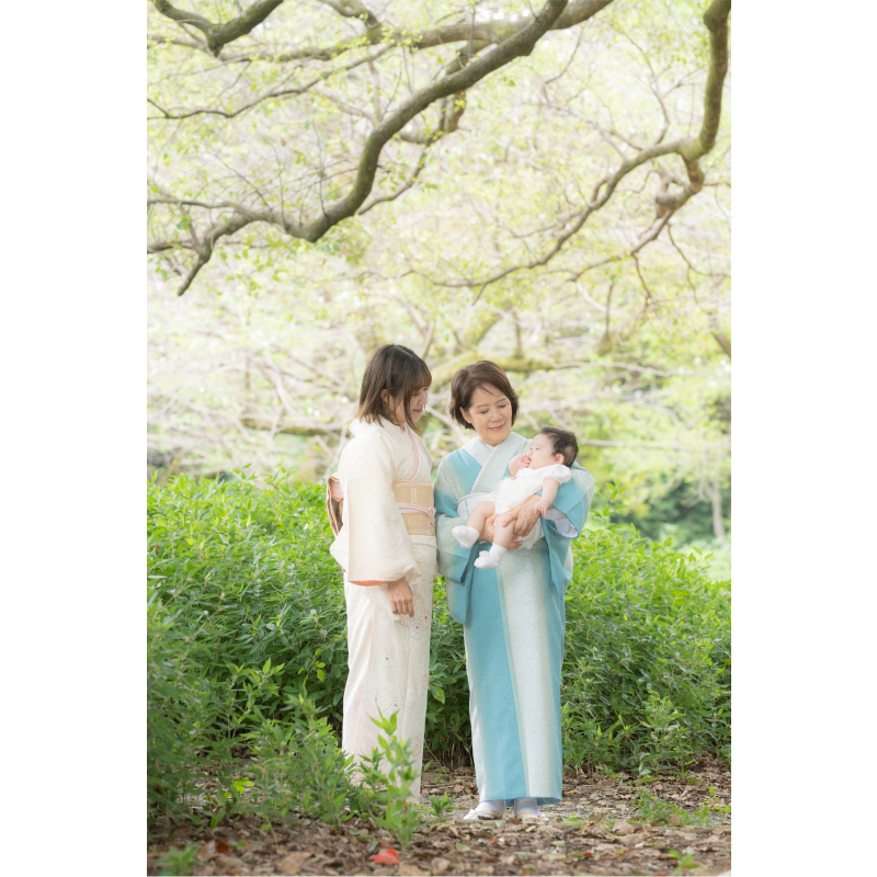 お宮参り　出張撮影　家族写真